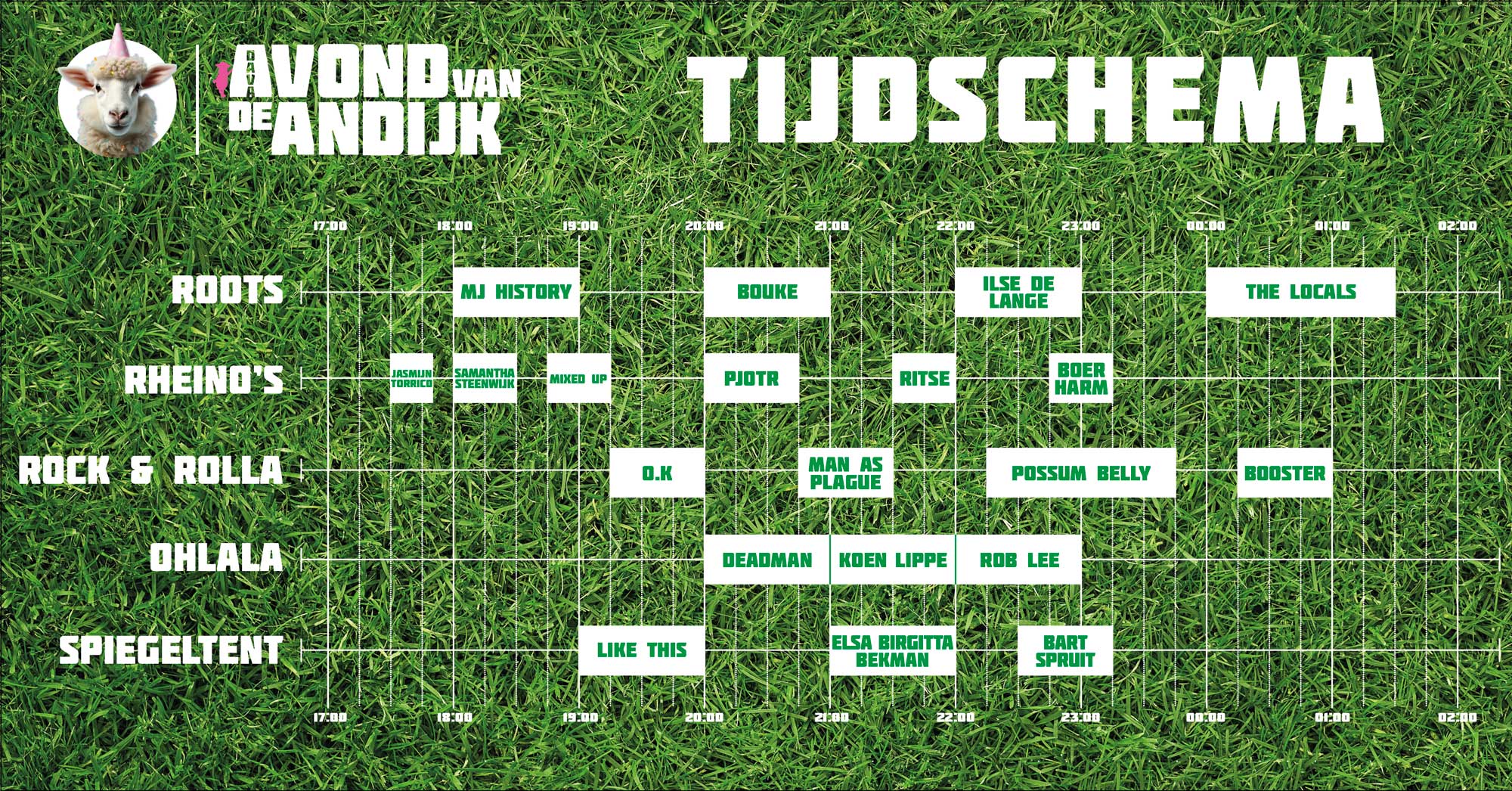 Avond van Andijk, Tijdschema, 2024, Andijk